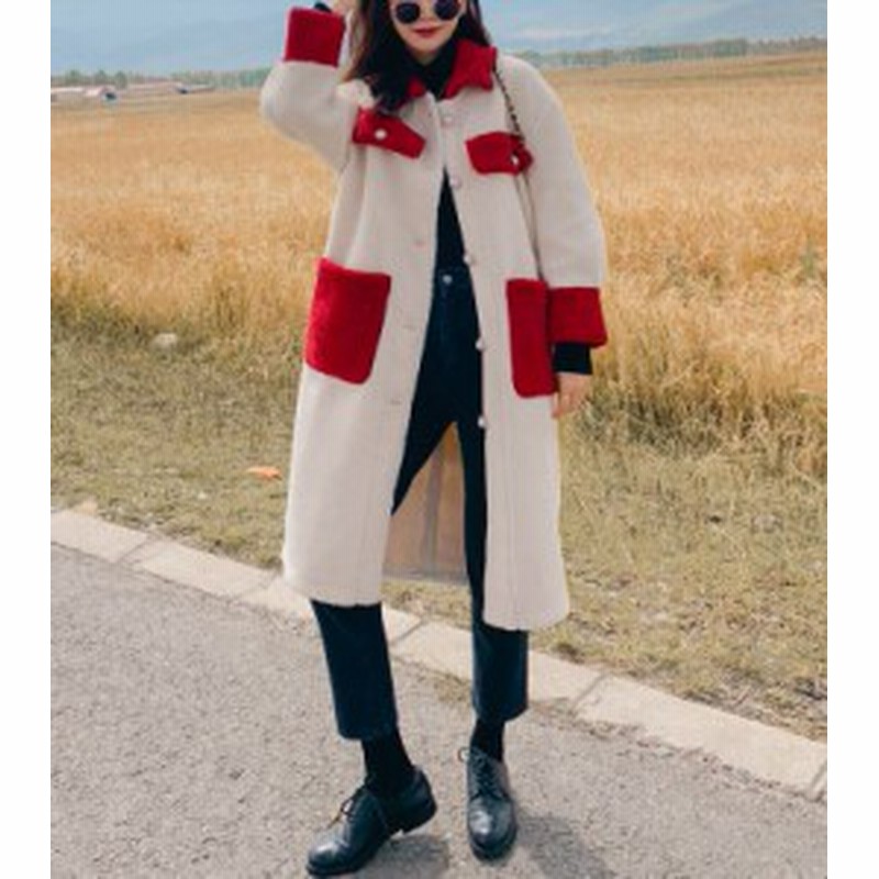 バイカラーコート ムートンコート ボアフリース アウター ロング丈 大人可愛い おしゃれ デーリーコーデ 防寒 秋冬 お出掛け 通販 Lineポイント最大10 0 Get Lineショッピング