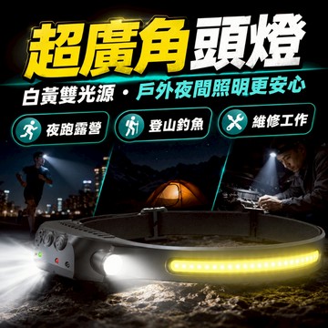台灣現貨 爆亮感應頭燈 工作頭燈 超亮頭燈 COB燈條 頭燈 頭戴式電燈 釣魚頭燈 跑步頭燈 戶外頭燈 LED頭燈