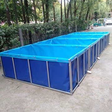【可開發票】源頭帆布加厚帶支架養魚池戶外養殖水產水箱pvc帆布儲水池