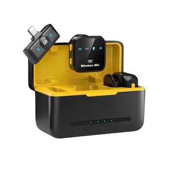 新款DX12一拖二無線領夾麥克風戶外直播智能降噪收音麥夾無線話筒【北歐家居生活】