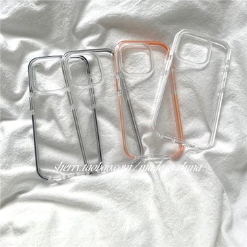 SHERRY*ins夏日簡約高級感透明亞克力適用于蘋果17ProMax手機殼iPhone16Pro小眾15少女心14小清新13極簡情侶