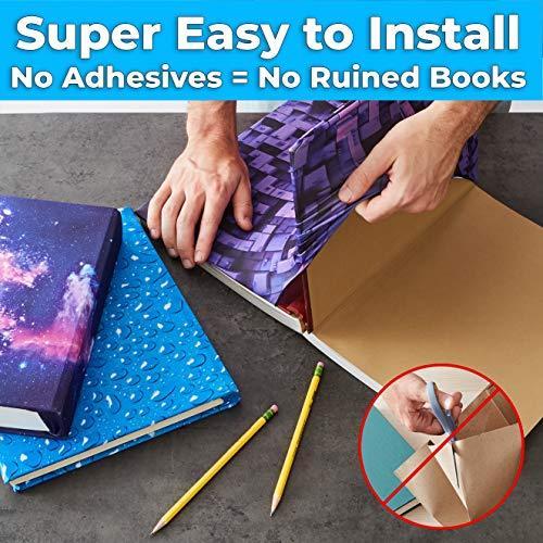 Reusable Solid Print Pack Stretchable Jumbo Fabric Book Cover By Book S