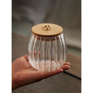 玻璃茶葉罐家用普洱茶儲存罐裝茶葉小號儲茶罐小罐子密封綠茶茶罐