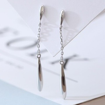 925純銀耳環長款耳飾-時尚優雅大方氣質女飾品73qo23【獨家進口】【米蘭精品】