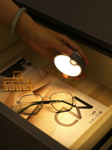 智能感應燈創意小夜燈led聲光控充電家用衣柜過道樓梯免布線燈具