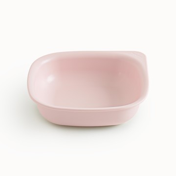 Takgaon 幼兒用方形Ecogen麥片碗  1個  粉紅色