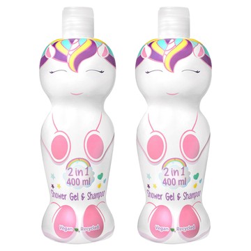 Eau My Unicorn 獨角獸 2合1 沐浴洗髮精 400ml (萌Q收藏版)  2瓶