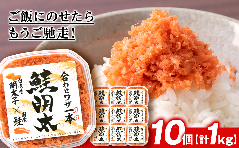 しゃけめんたい 鮭明太 100g×10パック  AM069