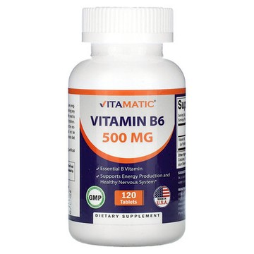 Vitamatic, 維生素 B6，500 毫克，120 片