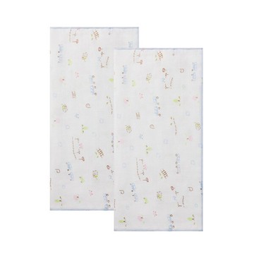 Combi 康貝 純棉柔紗-快樂車車 澡巾2入組【悅兒園婦幼生活館】