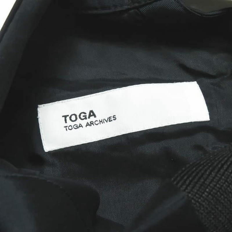 トーガ TOGA 18SS 日本製 ハイネックアシンメトリーブラウス