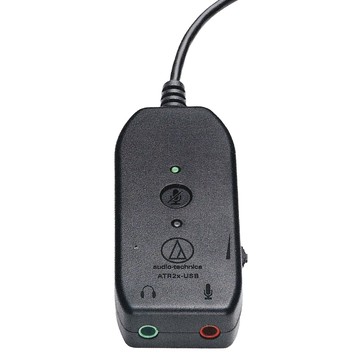 audio-technica 鐵三角 ATR2x-USB 3.5mm 轉USB 數位音訊轉換器 原廠保固  1個  單一顏色  黑色