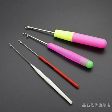 織補專用工具帶舌頭鉤編織工具細小鉤不銹鋼毛衣手工DIY織
