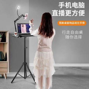 筆記本支架戶外電腦桌面辦公家用落地站立式增高架可升降折疊床上