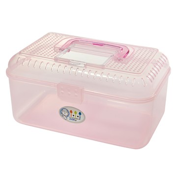 生活King 大漢寶寵物箱/收納盒/置物盒 24.4 x 15.5 x 12.8cm  顏色隨機  1個