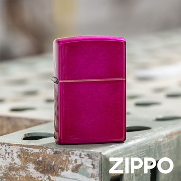 [隔日到貨] ZIPPO 防風打火機 經典素面款 覆盆子糖果色 24003 黃銅 美國製 煤油打火機 情侶禮物 送禮推薦