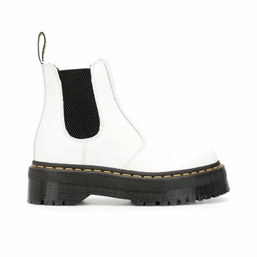 dr 2976切爾西靴女真皮英倫風短靴圓頭新款白色百搭厚底馬丁靴潮