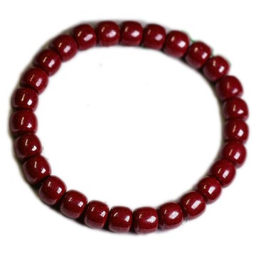 硃砂手鍊串珠手環(大號)-紫金砂圓潤辟邪轉運女配件2款74al3【獨家進口】【米蘭精品】