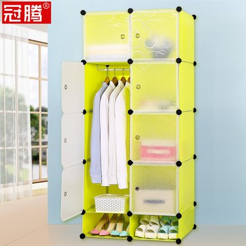出租房用的衣柜加固單人可拆卸簡裝簡易掛衣柜矮衣柜1.5米1.6米高