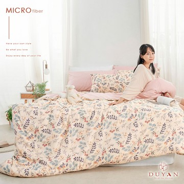 床包被套組(鋪棉兩用被套)-單人/雙人/加大 / 舒柔棉 / 秘葉花季