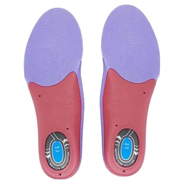 XSOLE 女款足底筋膜氣墊鞋墊  230~250mm  1個  紫色 + 紅色