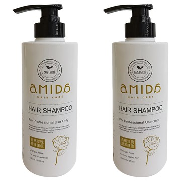 aMIDa 阿蜜達 香檳玫瑰護色洗髮精 染後髮質適用  500ml  2瓶