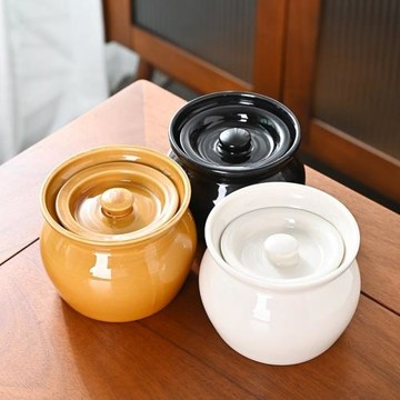 陶瓷瓦罐煨湯隔水帶蓋燉盅沙縣小吃酒店餐飲一人碗湯盅商家用燉罐