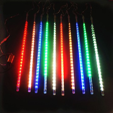 台灣現貨 8支組 流星雨燈 流星燈 流星燈條 50cm  聖誕燈 聖誕節 交換禮物 造景燈 喜慶裝飾燈 下雨燈 燈