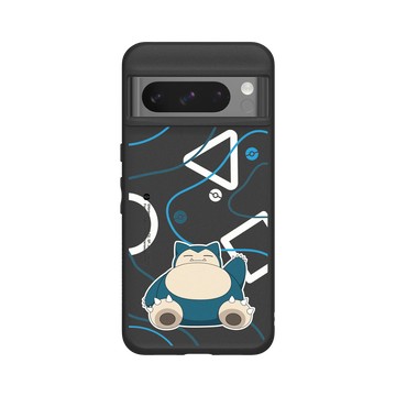 Pixel 8 Pro SolidSuit 黑 - 寶可夢 Pokemon - 幾何系列-卡比獸