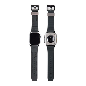 Apple Watch 44/45/46/49mm Shokku 街頭款矽膠錶帶-深綠