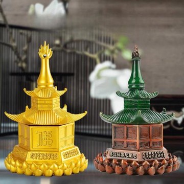 銅大寶廣博樓閣善住秘密陀羅尼塔佛堂裝飾貼紙舍利塔家居供奉擺件