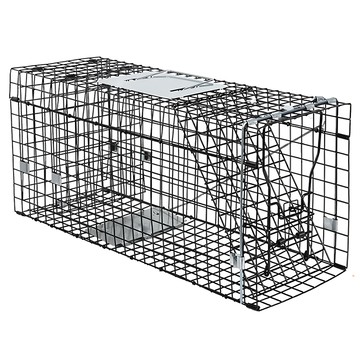 折疊式誘捕籠 人道誘捕 機車可載 鍍鋅鐵材質  大號  黑色  1個