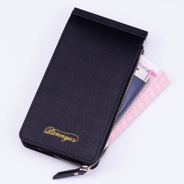 拉鏈信用名片夾長款韓潮男士卡包