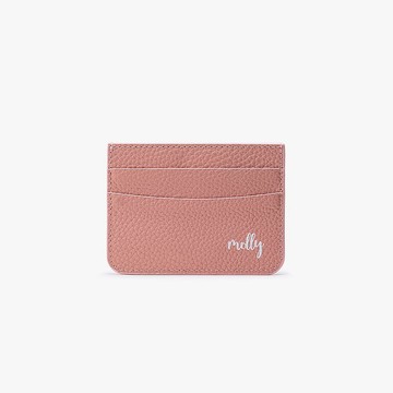 Dearcase 低調姓名 卡夾 蜜荔粉 客製化卡套 - (訂製名字)