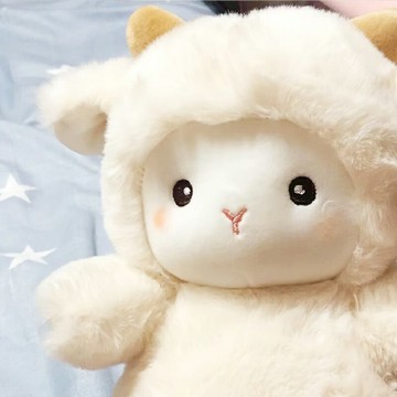 波克小羊公仔毛絨玩具娃娃睡覺兒童六一小節玩偶抱枕生日禮物女生