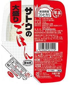 サトウのごはん 新潟県産コシヒカリ大盛 300G×6個