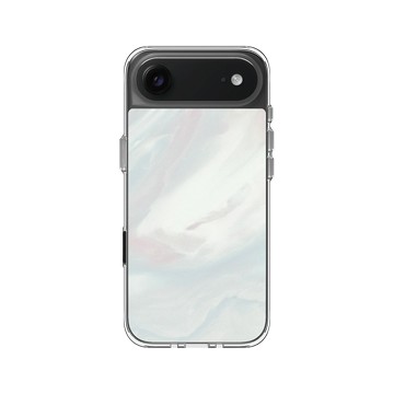 iPhone Air Clear Case（相機按鈕） 透明 - 石紋與渲染 / Marble & Dreamy Gradient - 初戀