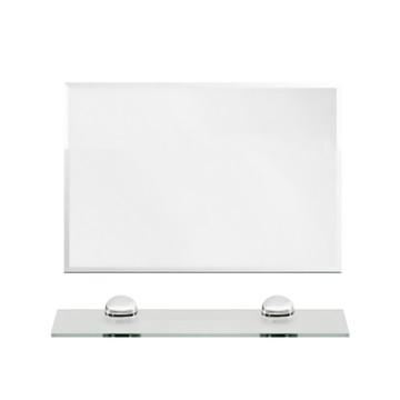 Alapa 方型電熱除霧鏡 60x45cm 直、橫兩用/浴鏡/壁掛鏡/鑽孔鎖牆穩固承重