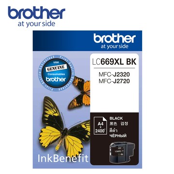 Brother LC669XL-BK 原廠黑色墨水匣