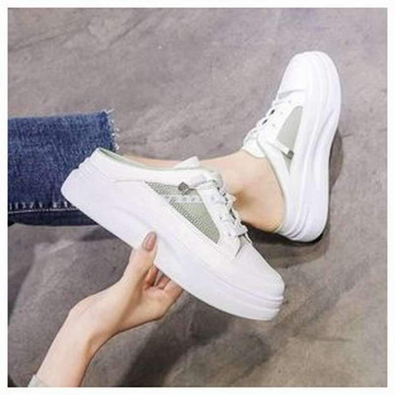 踵なしスニーカー 厚底スニーカー シューズ 靴 レディース レディースシューズ レディースファッション ファッション かわいい おしゃれ カジュアル きれいめ 通販 Lineポイント最大0 5 Get Lineショッピング