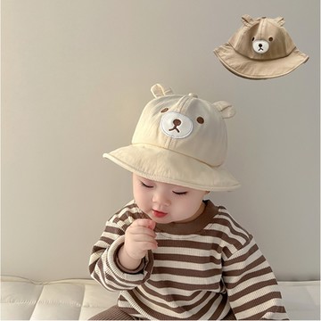 【Baby童衣】兒童可愛小熊遮陽盆帽 男女童造型漁夫帽 遮陽帽 89021
