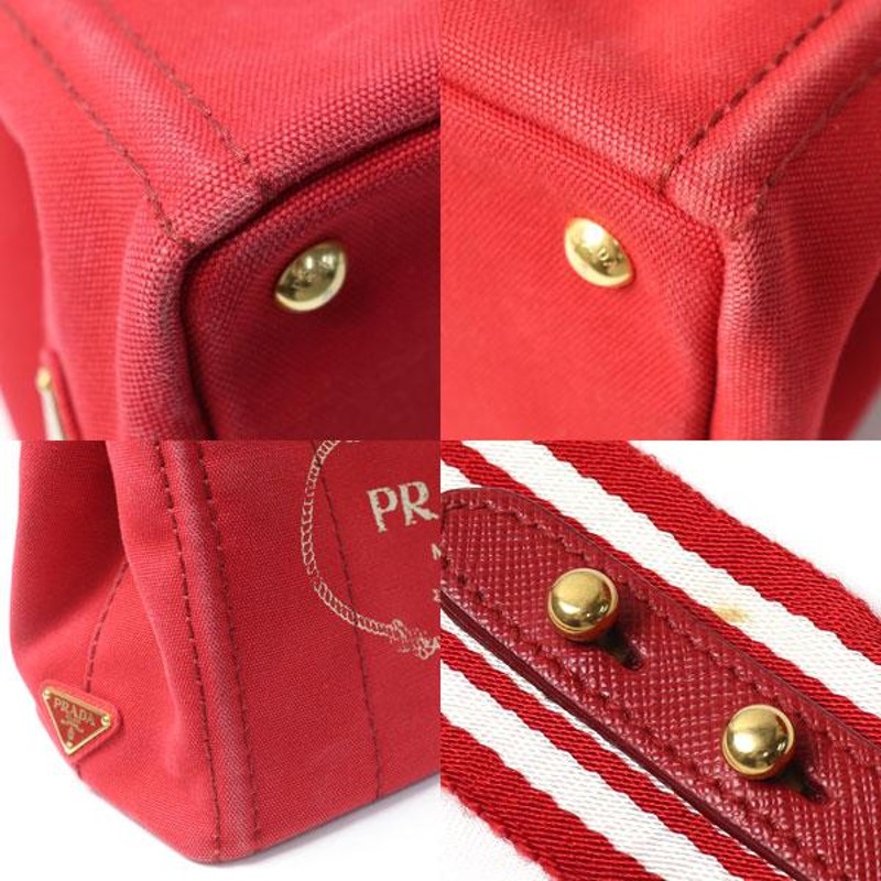 プラダ PRADA トートバッグ カナパ ROSSO TALCO 2wayショルダー ハンドバッグ 1BG439 ZKI F0N50/中古 |  LINEブランドカタログ