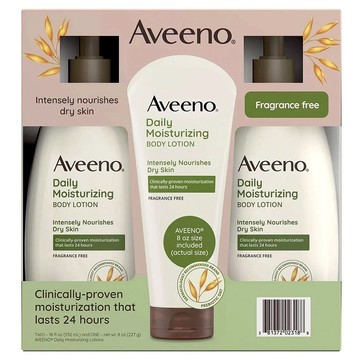Aveeno 燕麥高效舒緩保濕乳超值組 532ml 2個 + 227g 1個  1組