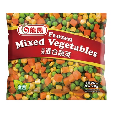 [家速配]龍鳳冷凍蔬菜-三色混蔬-500g