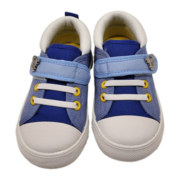 BORUI 柏睿鞋業 米奇拚色帆布休閒鞋  13.0-16.0  藍