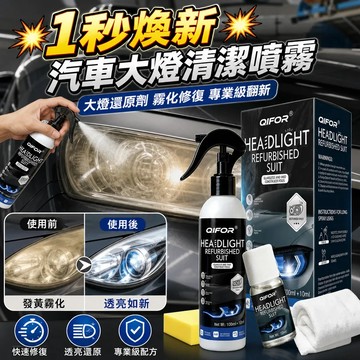 🚚次日达🚚汽車大燈清潔噴霧 大燈還原劑 大燈修復液 汽車大燈霧化還原劑 車燈拋光 汽車大燈翻新修復液 車燈翻新
