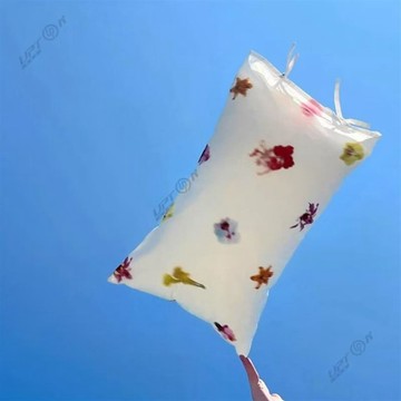 ❤【UPTON】❤3D花卉印花全棉枕套48*74cm，單隻綁帶枕套.❤
