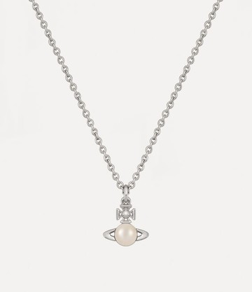Vivienne Westwood Balbina Pendant Necklace Silver Glass Pearls Women