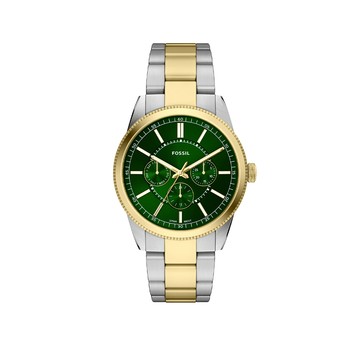 Pearson 商務多功能三眼手錶 金銀雙色不鏽鋼錶帶 42 MM FS6197