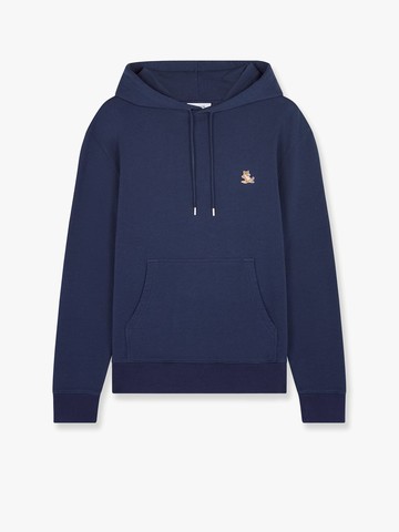 Cotton sweatshirt with iconic fox patch - MAISON KITSUNE - gender_Man